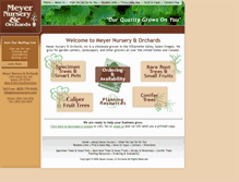 Tablet Screenshot of meyernursery.com